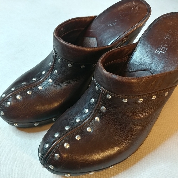 Michael Kors Women Shoes Brown Leather slides 6.5M - Picture 7 of 7
